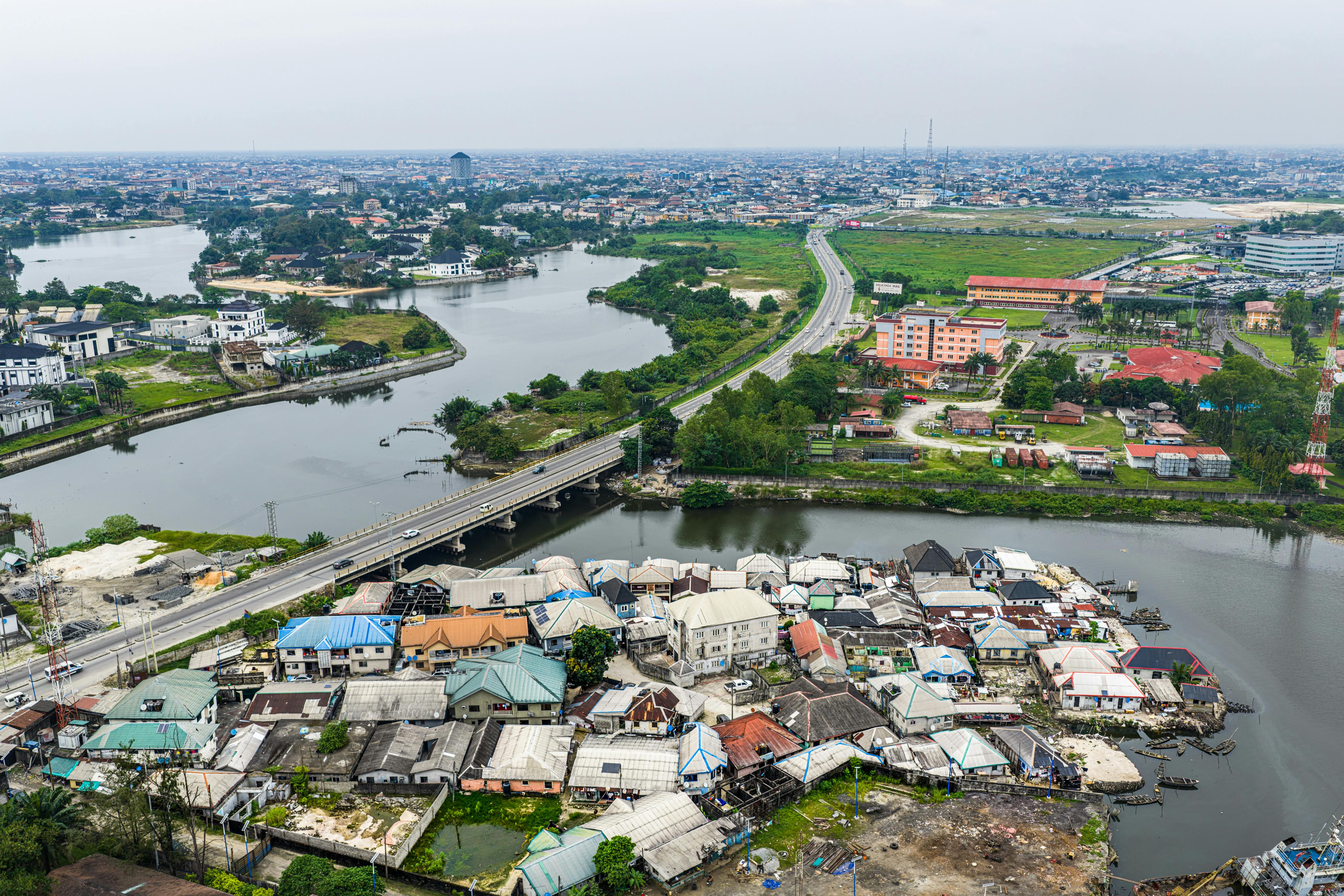 Niger Delta aerial view